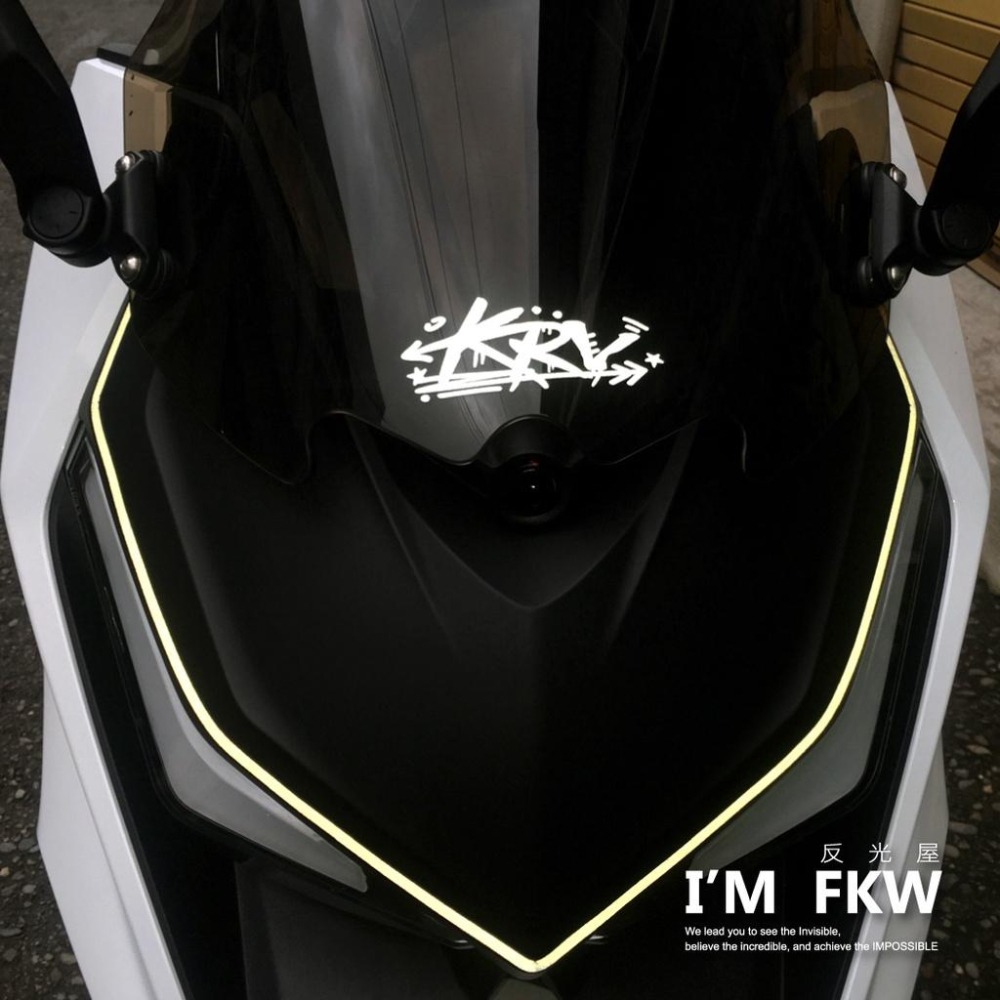 反光屋FKW 雷霆S KRV MOTO NERO KRV180 VJR GP 新名流 大地名流 塗鴉 反光貼紙 車貼-細節圖5