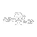 反光屋FKW BABY IN CAR 反光貼紙 防水車貼 baby in car 汽車貼紙 嬰兒必備 RAV4-規格圖8