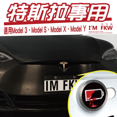 反光屋FKW 適用 Model 3 S X TESLA 特斯拉專用 汽車車牌螺絲 吃電怪獸 大牌螺絲 不鏽鋼 1組含2顆