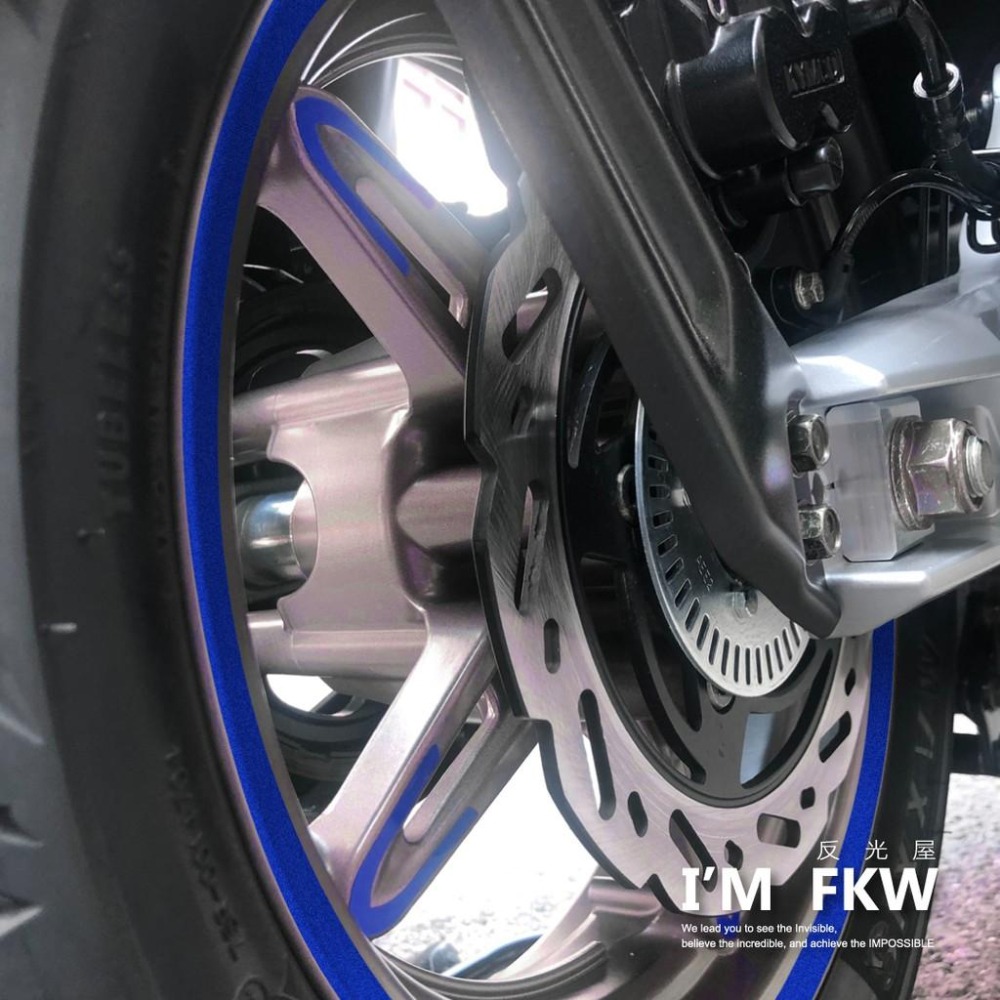 反光屋FKW KRV KRV180 通用 反光爪貼+反光輪框貼紙 1車份 反光貼紙 KYMCO 光陽 防水車貼 車種專屬-細節圖3