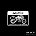 反光屋FKW CUXI CUXI115 CUXI125 YAMAHA 車型警告貼紙 警示貼 反光貼紙 反光車貼 防水耐曬-規格圖6