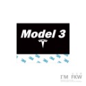 反光屋FKW TESLA 特斯拉 MODEL 3 MODELS MODEL3 通用 汽車反光水洗標 夾標 車標 防水貼紙-規格圖6