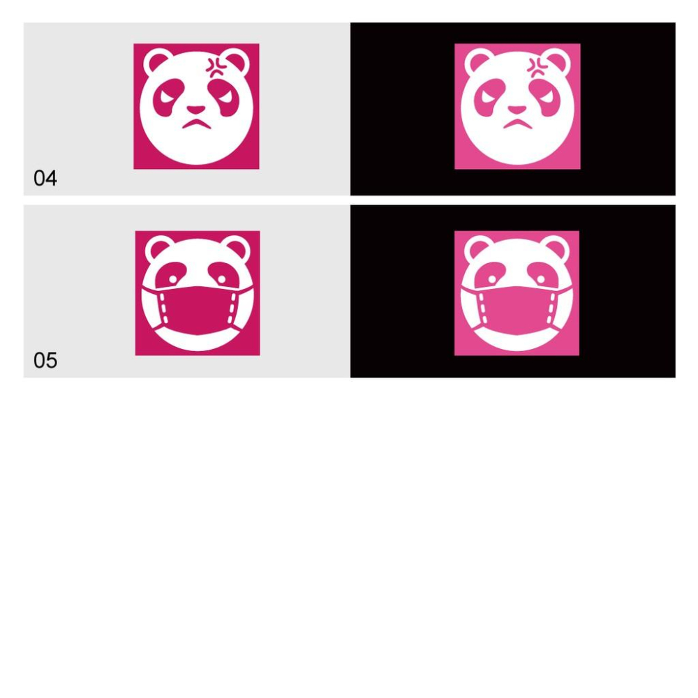 反光屋FKW foodpanda 熊貓 表情貼紙 3M反光貼紙 外送 五種款式可選 KUSO 機車貼紙 車身裝飾貼 車貼-細節圖4
