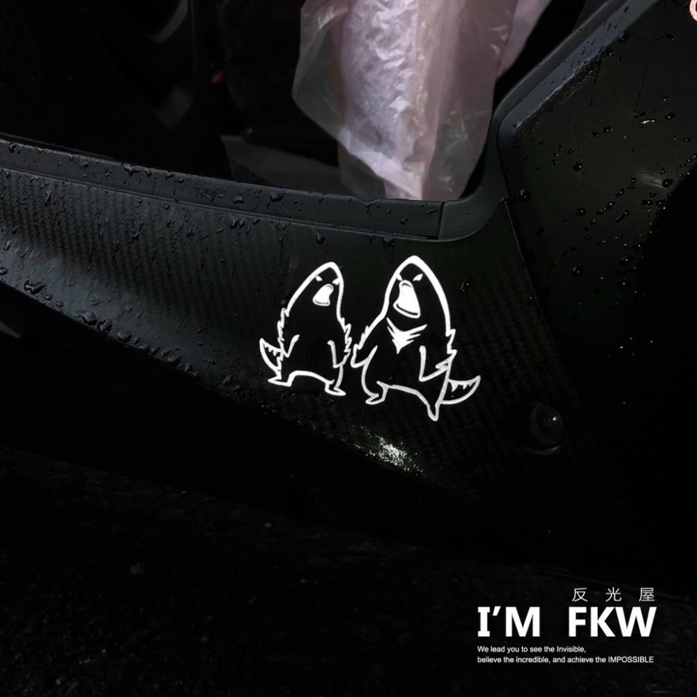 反光屋FKW 怪獸家族 哥吉拉 車貼 反光車貼 怪獸 哥斯拉 汽車貼紙 機車貼紙 防水車貼 反光貼紙 汽車三角窗 貼紙-細節圖5