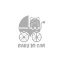 反光屋FKW BABY IN CAR 男嬰 女嬰 嬰兒 貓咪 娃娃車 汽車車身車窗貼紙 反光貼紙 透明底 汽車防水貼紙-規格圖7