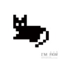 反光屋FKW 8bit像素 愛心 貓咪 章魚 恐龍 反光貼紙 馬賽克 趣味貼紙 防水 汽車貼紙 機車貼紙 安全帽貼紙-規格圖5