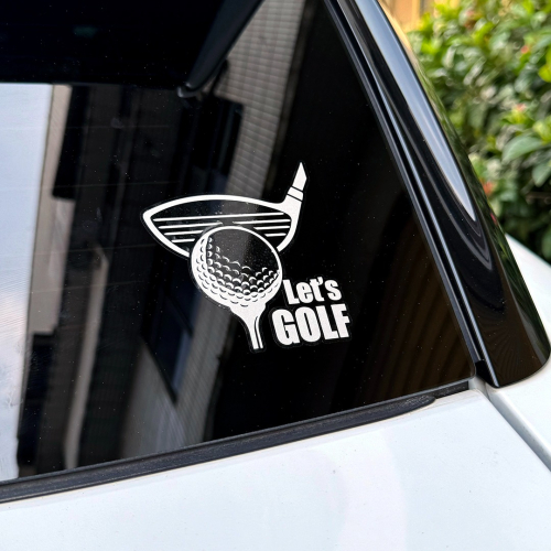 反光屋FKW 高爾夫球 運動 車貼 反光貼紙 汽車貼紙 防水耐曬 玻璃 烤漆面 防水貼紙 1號木桿 開球 golf