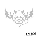 反光屋FKW 微笑惡魔 Beelzebub 惡魔標誌 防水耐曬高亮度 車深後土除裝飾貼 反光貼紙  機車汽車重機車隊貼紙-規格圖6
