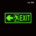 反光屋FKW 指示標誌 EXIT 火災停電 緊急出口逃生夜光貼紙 含稅開發票 學校工廠大樓 出口方向 逃生路線-規格圖10