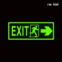反光屋FKW 指示標誌 EXIT 火災停電 緊急出口逃生夜光貼紙 含稅開發票 學校工廠大樓 出口方向 逃生路線-規格圖10