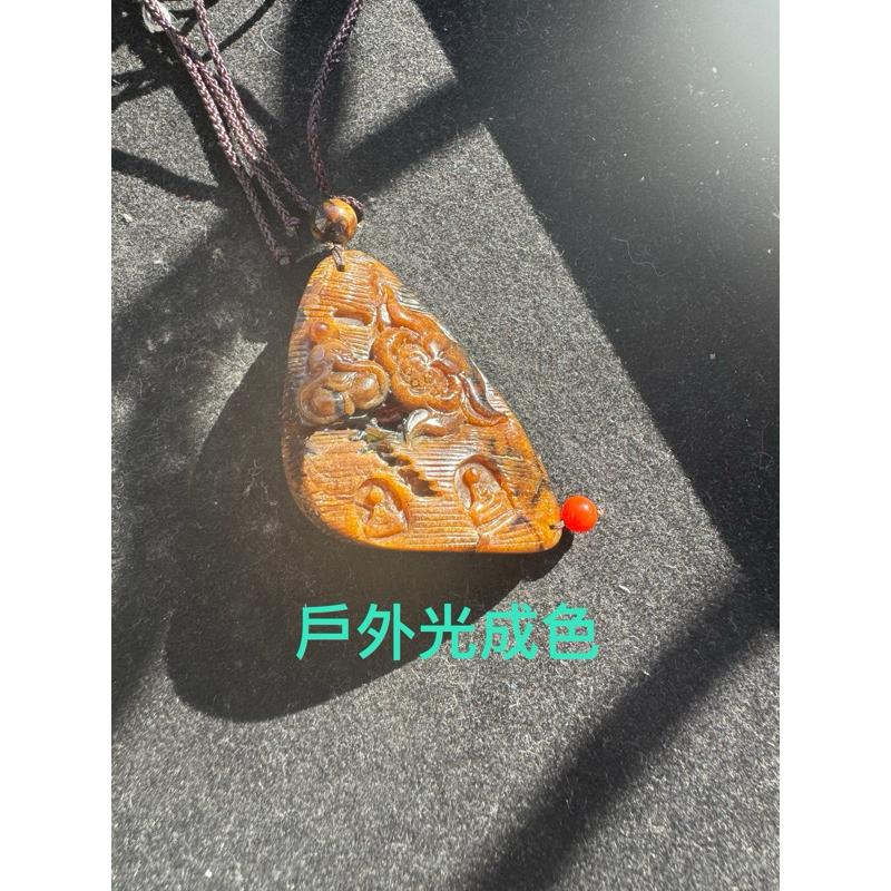 緬甸琥珀 棕紅珀 紫羅蘭珀 棕紅珀溶洞悟道佛窟(付產地證書)-細節圖5