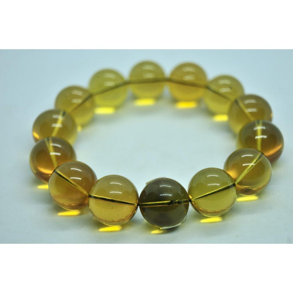 緬甸金藍珀 緬甸藍珀 緬甸金珀 琥珀 緬甸金藍16MM手串手圍18(付產地證書)-細節圖3