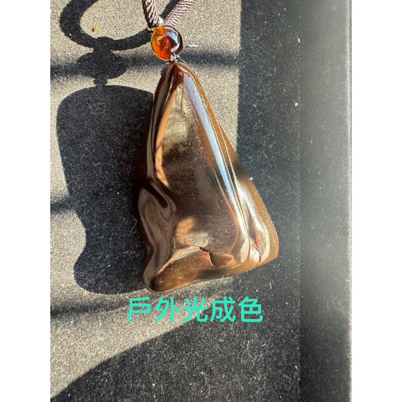 緬甸琥珀 緬甸血珀 黑翳珀裸石(付產地證書)(64克)-細節圖6
