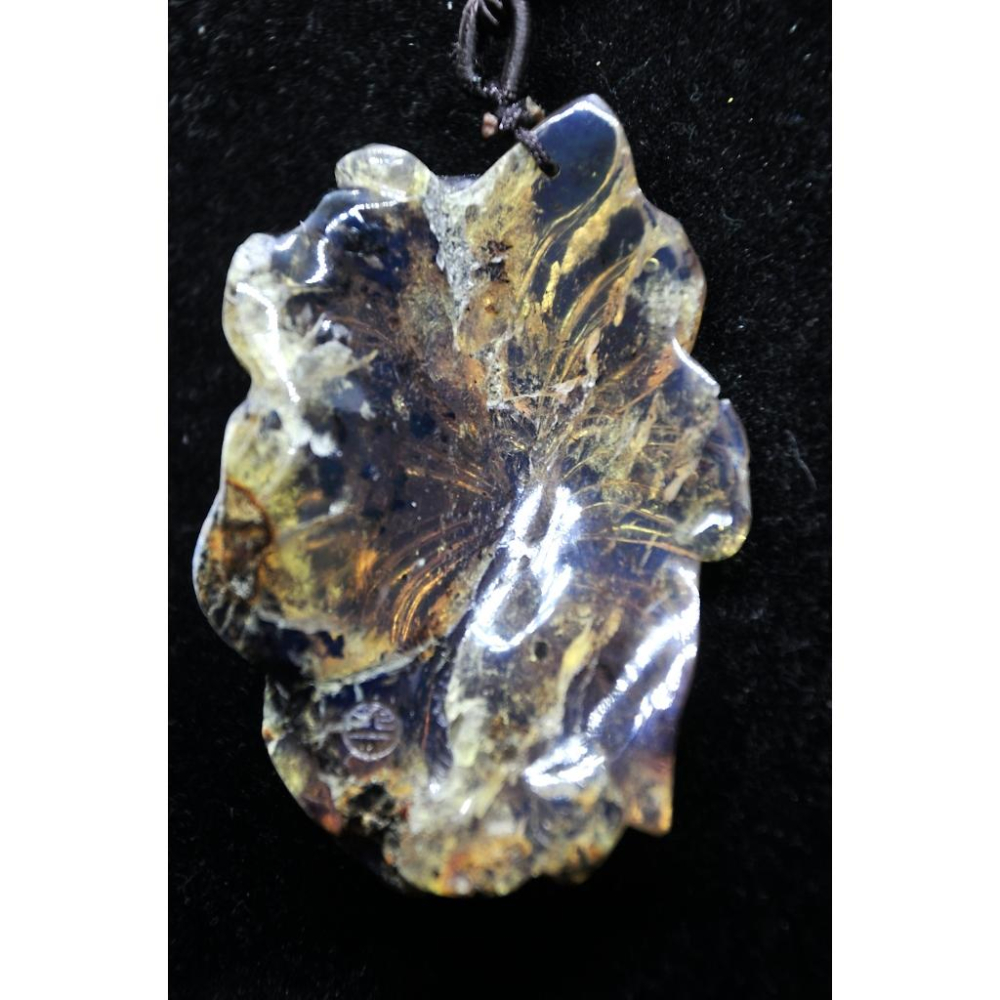 多米尼加藍珀 多明尼加藍珀 藍珀蝴蝶(付大師收藏證書)(付GIC檢定證書)-細節圖2