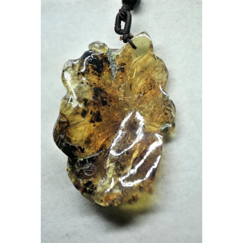 多米尼加藍珀 多明尼加藍珀 藍珀蝴蝶(付大師收藏證書)(付GIC檢定證書)-細節圖4