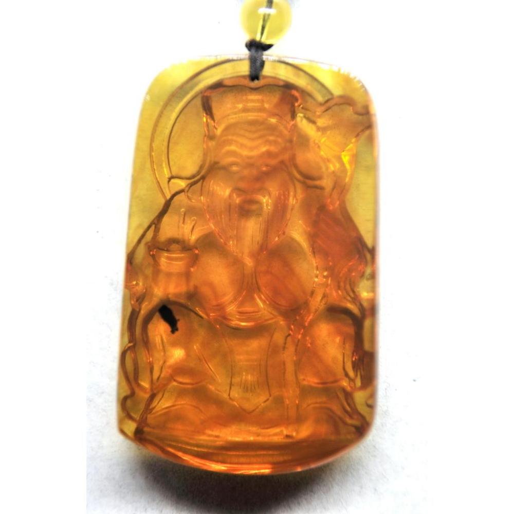 緬甸琥珀 棕紅珀 紫羅蘭珀 金棕珀 金棕珀福德正神-土地公公(付產地證書)-細節圖4