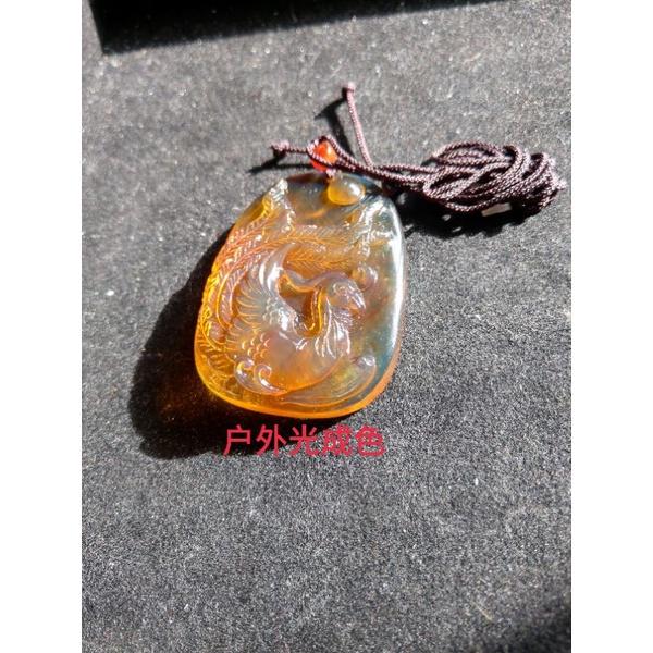 緬甸金藍珀 緬甸藍珀 緬甸金珀 琥珀 緬甸金藍鳳凰 雙珀(金棕金藍雙珀)(付產地證書)-細節圖5