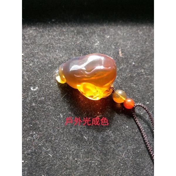 緬甸琥珀 棕紅珀 紫羅蘭珀 金棕珀 金棕珀三足金蟾-細節圖7