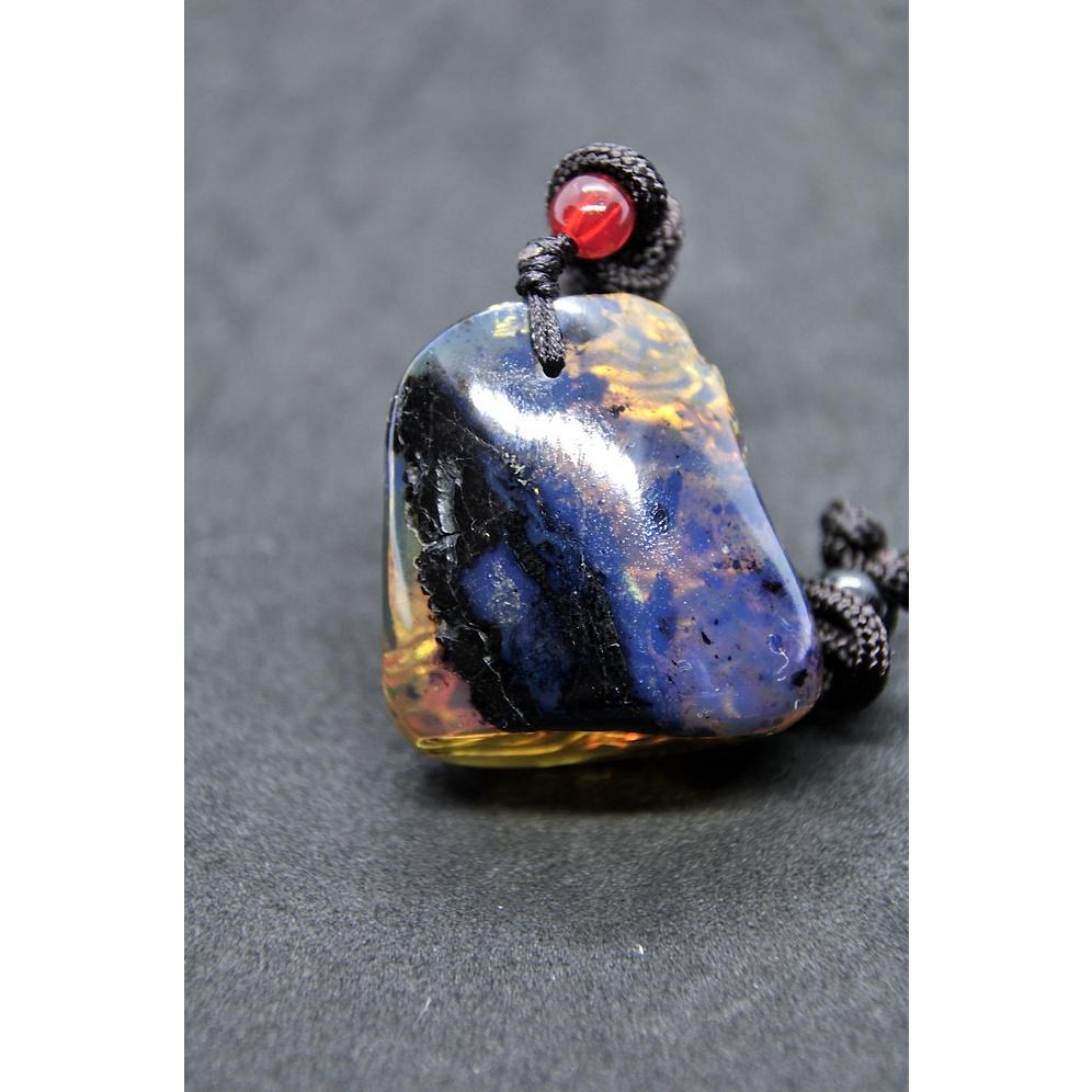 多米尼加藍珀 多明尼加藍珀 藍珀麒麟(付大師收藏證書)(付GIC檢定證書)-細節圖2