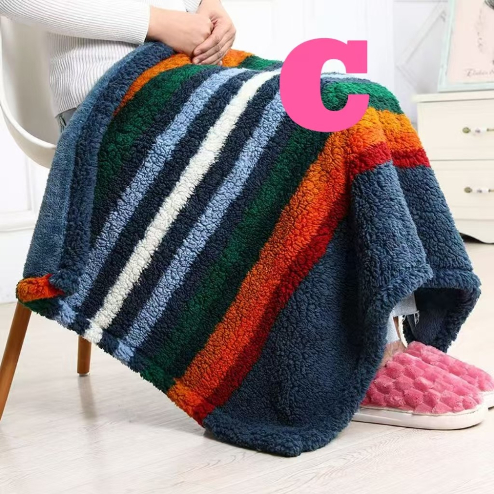 ❤️高雄現貨秒發❤️北歐風巨厚羊羔絨毯🛵高雄市左營區🉑到店自取-細節圖5