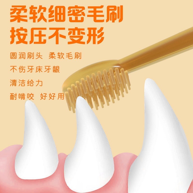 寵物硅膠牙刷套裝｜狗狗貓咪口腔清潔-細節圖2