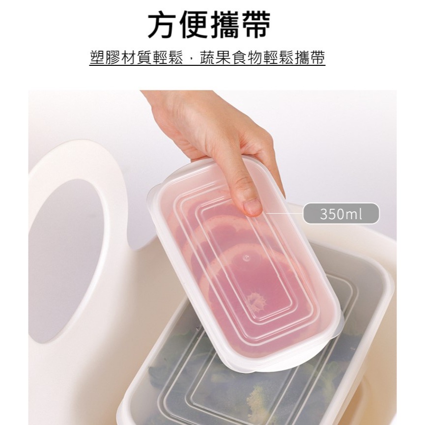 【日本YAMADA】冰箱密封保鮮盒 廚房食物收納盒 乾果收納罐 微波爐加熱盒-細節圖4