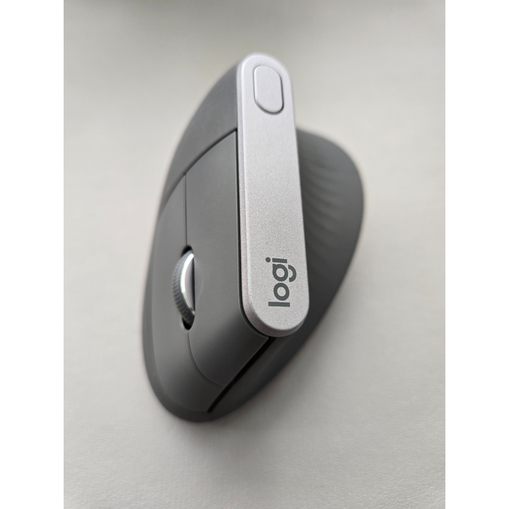 【羅技 Logitech】MX Vertical 垂直滑鼠 人體工學 無線/藍牙雙模 預防滑鼠手 辦公必備 (福利品)-細節圖3