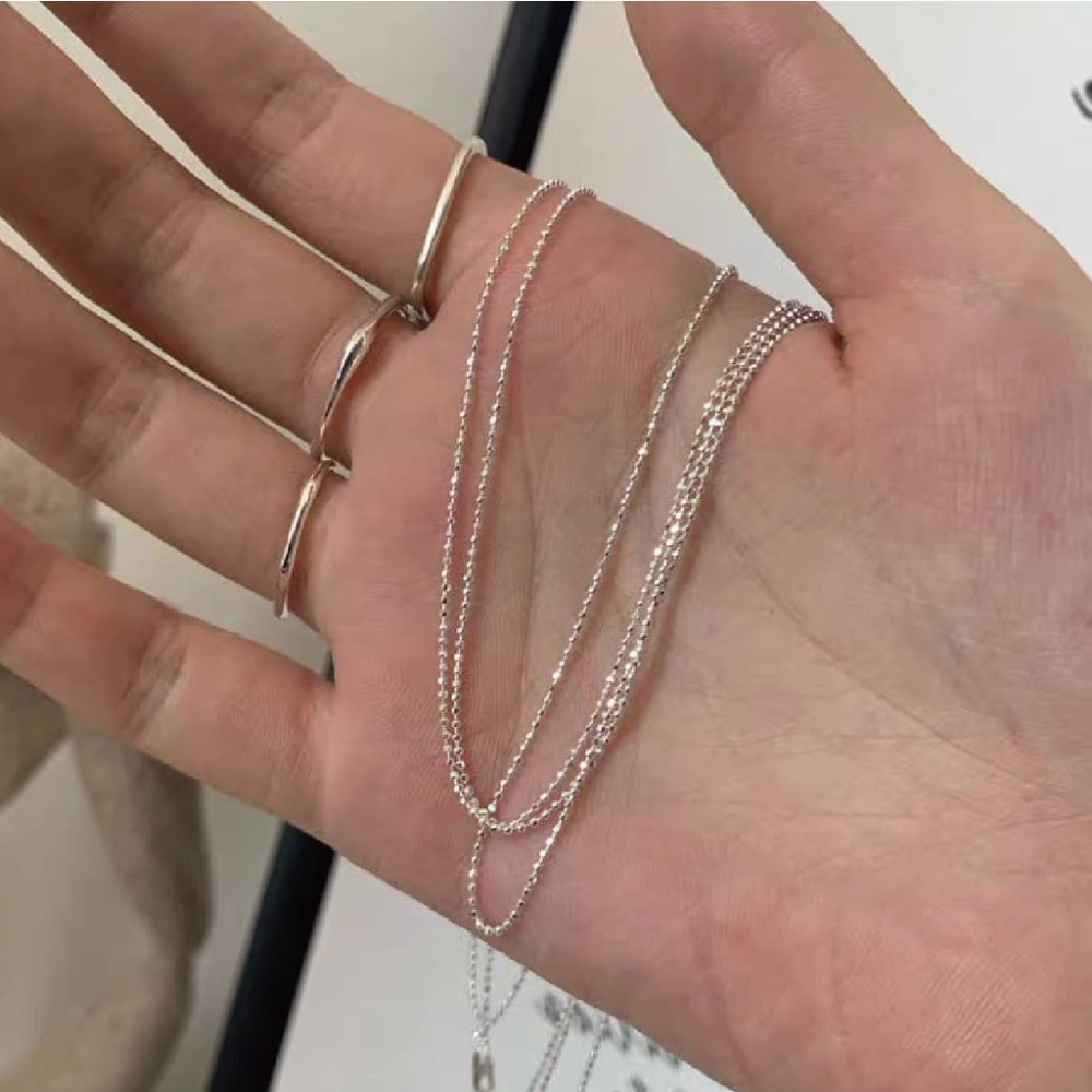 Amo 項鍊 三層鍊 項鍊女 飾品 項鏈 閨蜜項鍊 鎖骨鍊 鎖骨鏈 項鏈女 女生項鍊 鎖骨項鍊 項鍊韓國-細節圖7