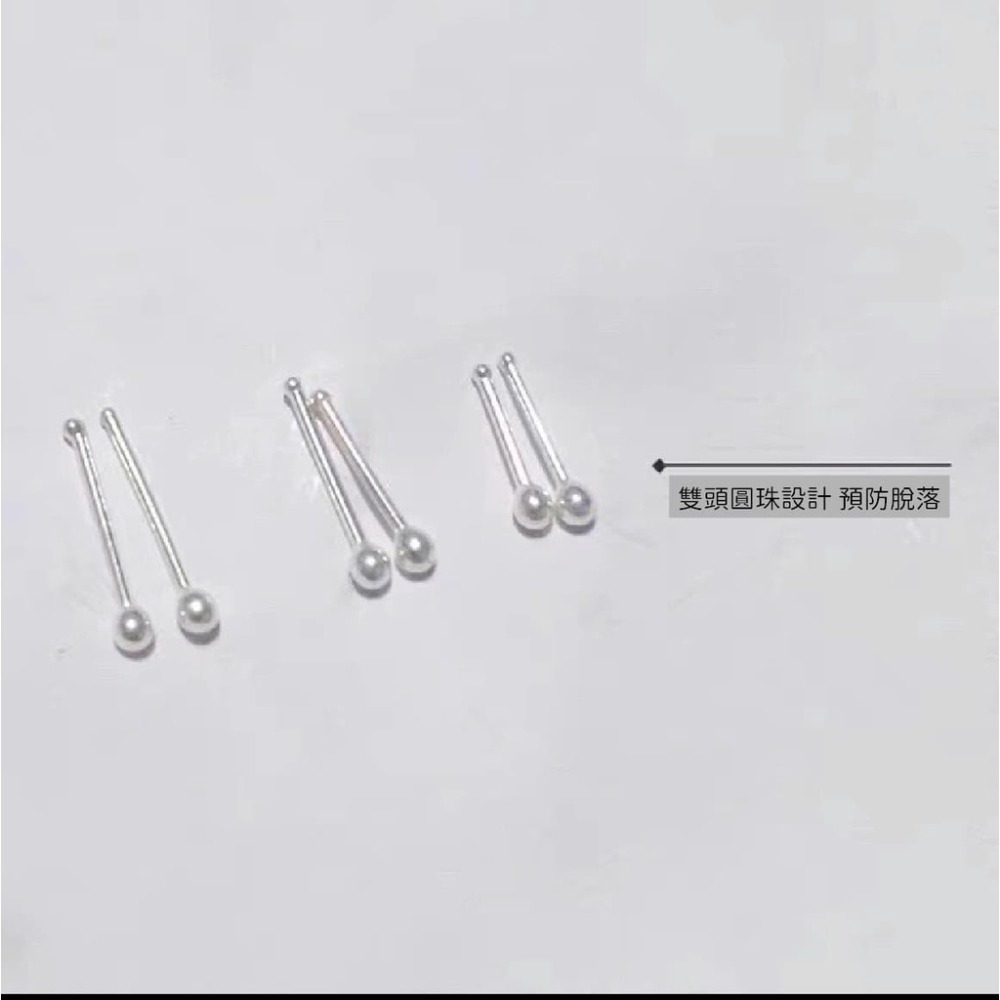 amo 耳針 S999純銀大小頭耳針 耳釘 耳骨釘 耳骨 耳棒 耳飾 銀耳環 純銀耳針 養耳洞 耳針耳環 飾品-細節圖7