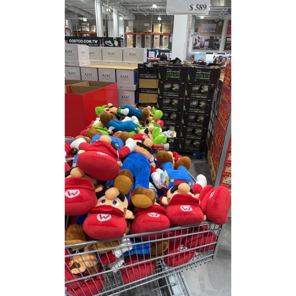 好市多｛瑪利歐聖誕禮物🎁首選｝20IN MARIO / LUIGI PLUSH 瑪利歐/路易吉絨毛玩偶-細節圖6