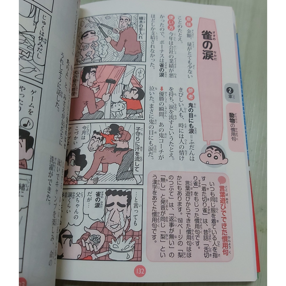 現貨-日語原文書-新版 クレヨンしんちゃんの慣用句まるわかり辞典-細節圖3