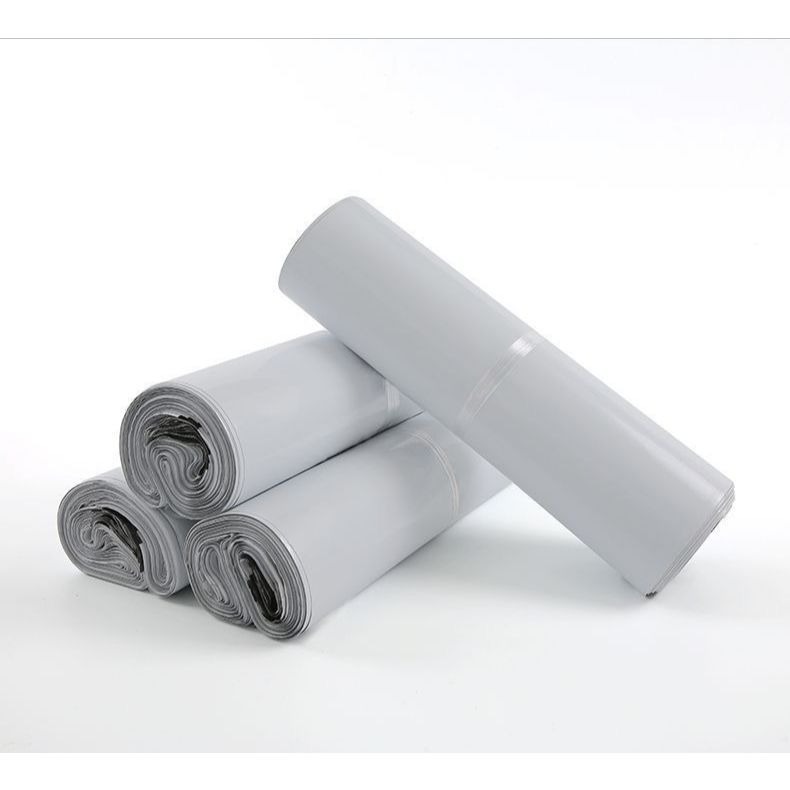 ⚡快速出貨⚡ 現貨 破壞袋 白色 100入/捲 包材 包裝袋 防水 防爆邊 包裝 不透光 便利袋 自粘袋 大尺寸 加厚-細節圖2