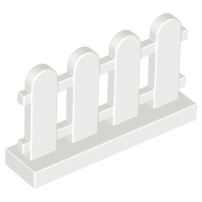 樂高百寶袋 LEGO「柵欄」33303 白色 4141607-規格圖1