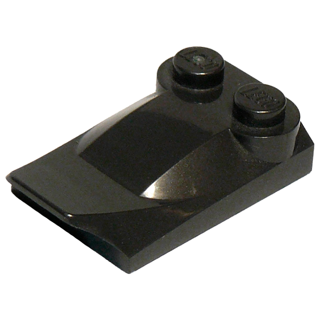 樂高百寶袋 LEGO「斜面彎曲磚」47456 黑色 4285883-規格圖1