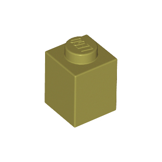 樂高百寶袋 LEGO「基本磚 1x1」3005 橄欖綠色 6058242 6031135-規格圖1