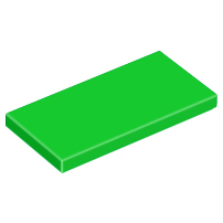 樂高百寶袋 LEGO「平面磚 2x4」87079 亮綠色 6173814 6282120-規格圖1