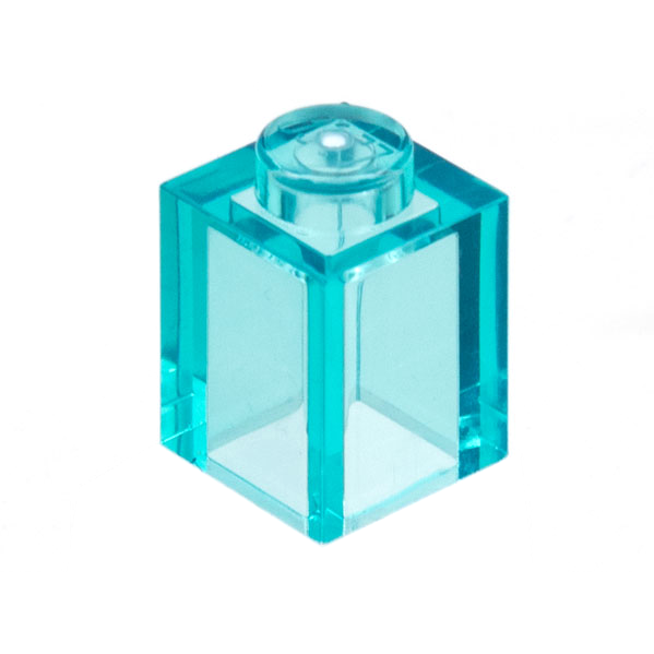 樂高百寶袋 LEGO「基本磚 1x1」3005 透明淡藍 6052994 6240551 6514210 4141275-規格圖1