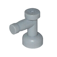 樂高百寶袋 LEGO「水龍頭 」4599b 淺灰色 4211503-規格圖1