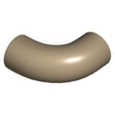 樂高百寶袋 LEGO「彎管 90度」25214 深沙色 6490610-規格圖1