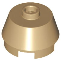 樂高百寶袋 LEGO「圓錐 2x2 削頂」98100 深沙色 6257533-規格圖1