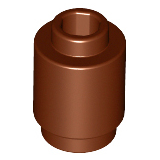 樂高百寶袋 LEGO「圓形磚 1x1」3062 紅棕色 4211183-規格圖1