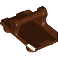 樂高百寶袋 LEGO「修改磚 反向 帶手把 2x3 」30166 紅棕色 6328480-規格圖1