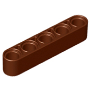 樂高百寶袋 LEGO「科技零件 升臂 1x5」32316 紅棕色 4211334 6179636-規格圖1