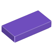 樂高百寶袋 LEGO「平面磚 1x2」3069 深紫色 4613192-規格圖1