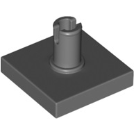 樂高百寶袋 LEGO「平面磚帶PIN 2x2」2460 深藍灰色 6313189 4211129-規格圖1