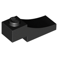 樂高百寶袋 LEGO「拱型磚 反向 1x3」70681 黑色 6328095-規格圖1