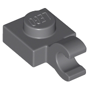 樂高百寶袋 LEGO「薄板磚帶O夾 1x1」61252 深藍灰色 6360111 4579354-規格圖1