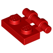 樂高百寶袋 LEGO「薄板磚帶手把 1x2」2540 紅色 254021 4140585-規格圖1