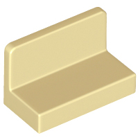 樂高百寶袋 LEGO「平板1x2x1 圓角」4865b 沙色 6146221 4124460-規格圖1