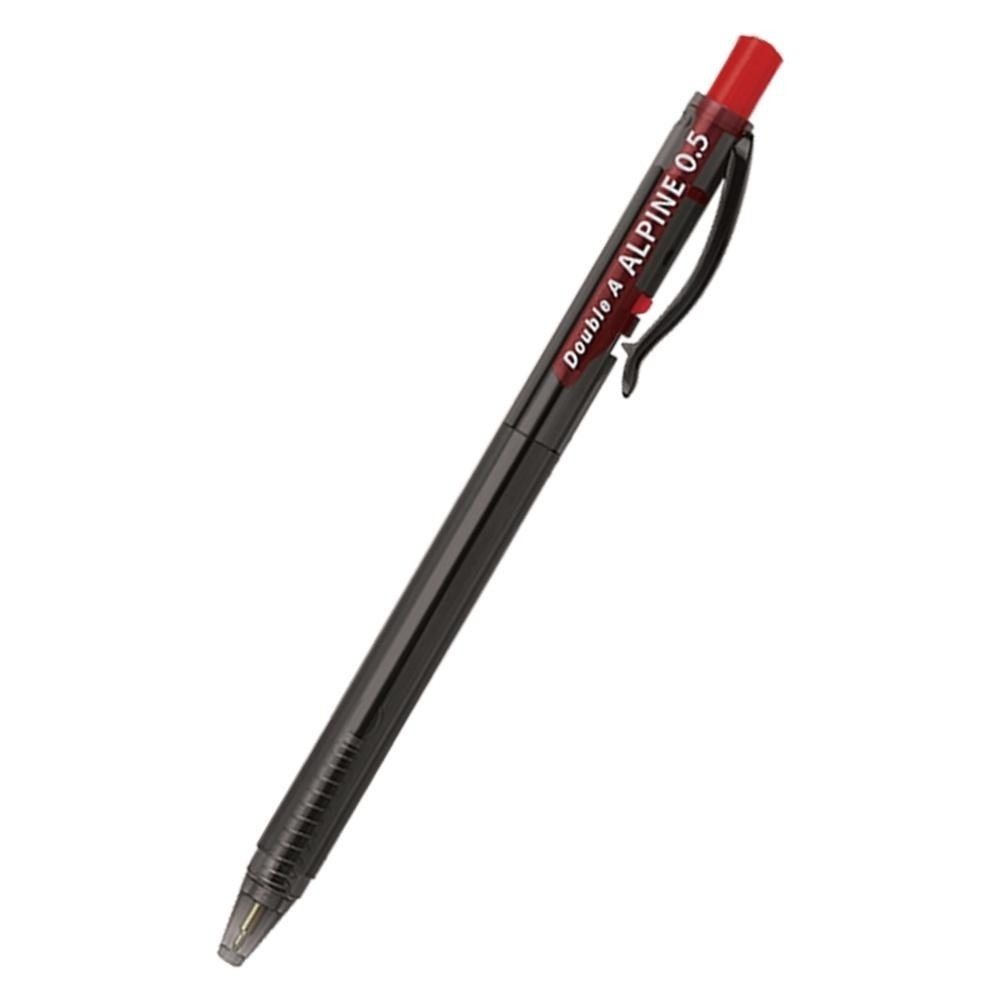 【Double A】Alpine 按壓式原子筆（0.5mm / 0.7mm）藍 / 黑 / 紅 側壓式 圓珠筆-細節圖2